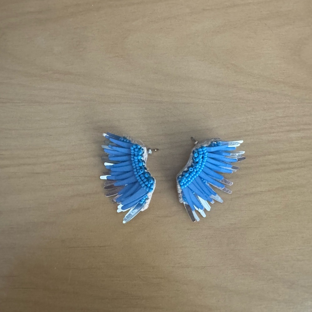 Mignonne Gavigan Mini Madeline Earrings (Blue / Silver)